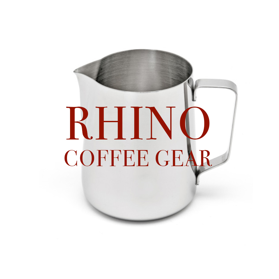 Rhino Coffee Gear er mælkeskummekander, barista udstyr og alt muligt ind imellem